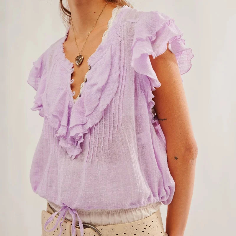 Ruffle Crop Top