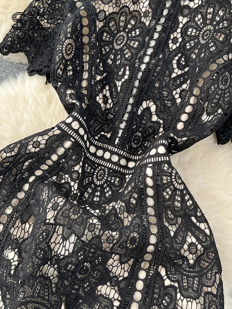 Lace Patchwork Dress