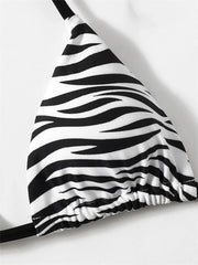 Sexy Zebra Striped Bikini