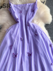 3D Butterfly Mesh Dress