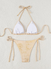 Shiny Triangle Bikini