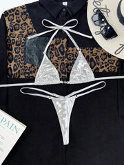 Sexy Silver Triangle Bikini