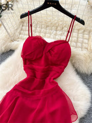 Ruched Ruffles Dress
