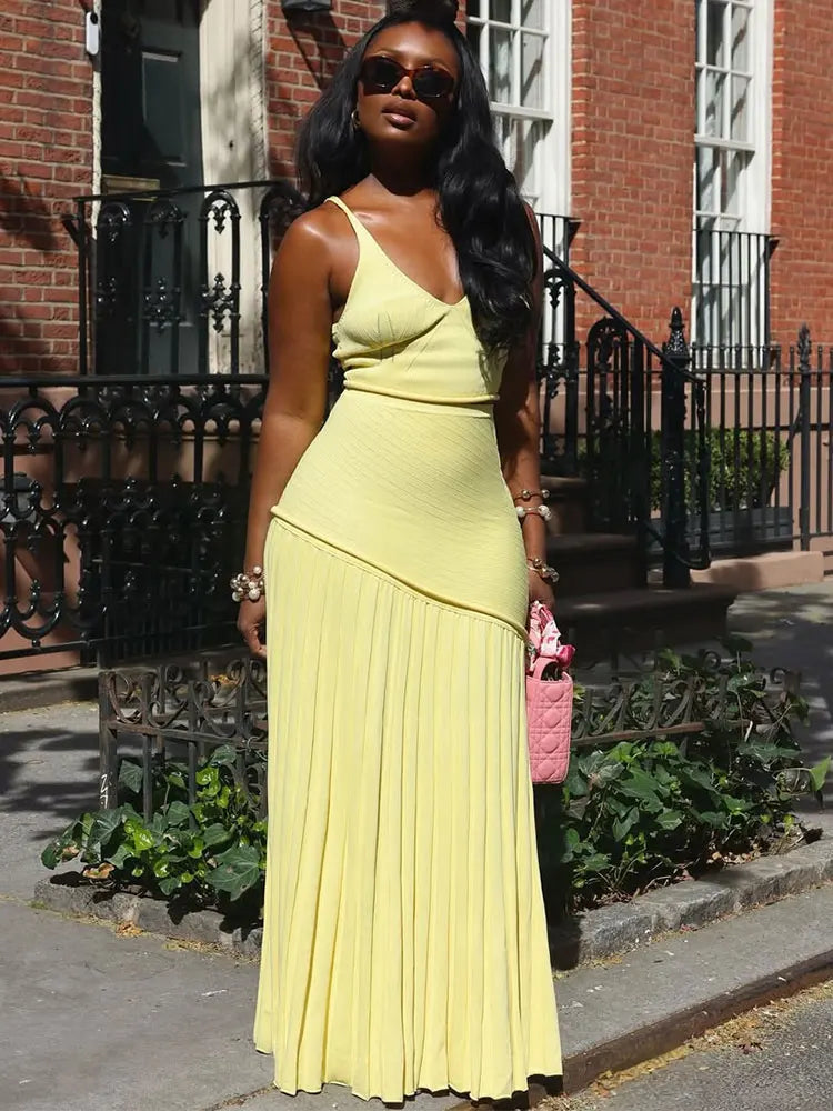 Knitted Pleats Dress