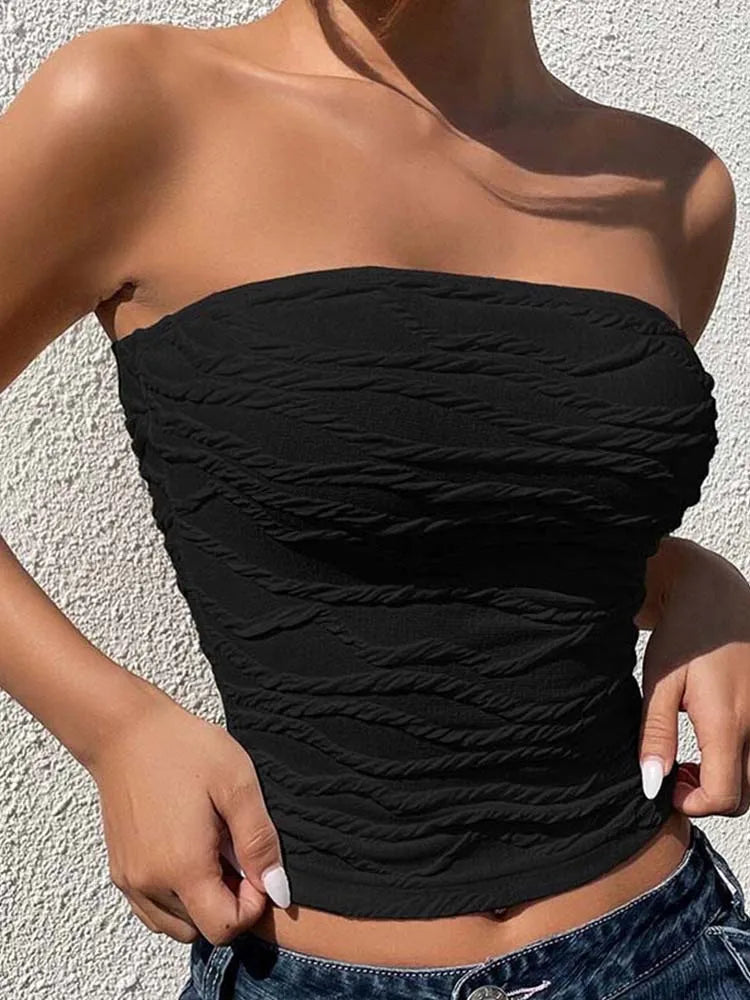 Y2K Streetwear White Corset Crop Top