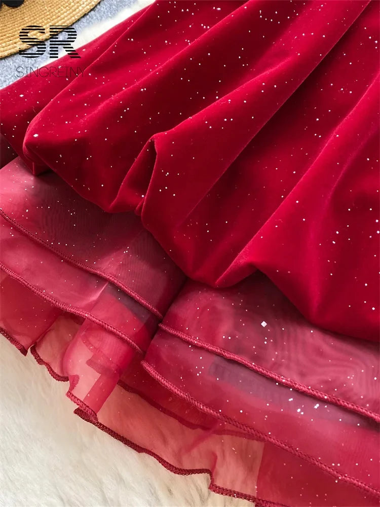 Pearl Bow Design Bud Dress