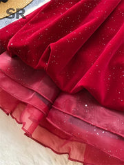 Pearl Bow Design Bud Dress