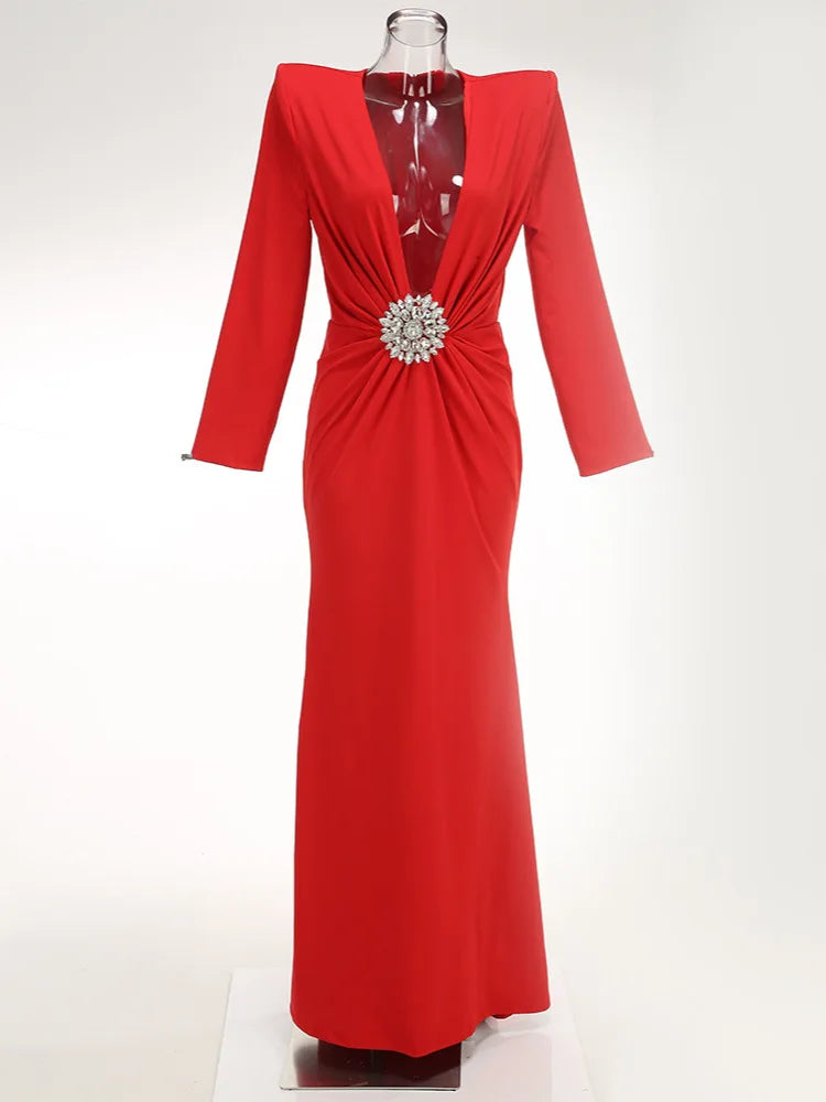 Guest Wedding party Gowns Black Maxi Dress