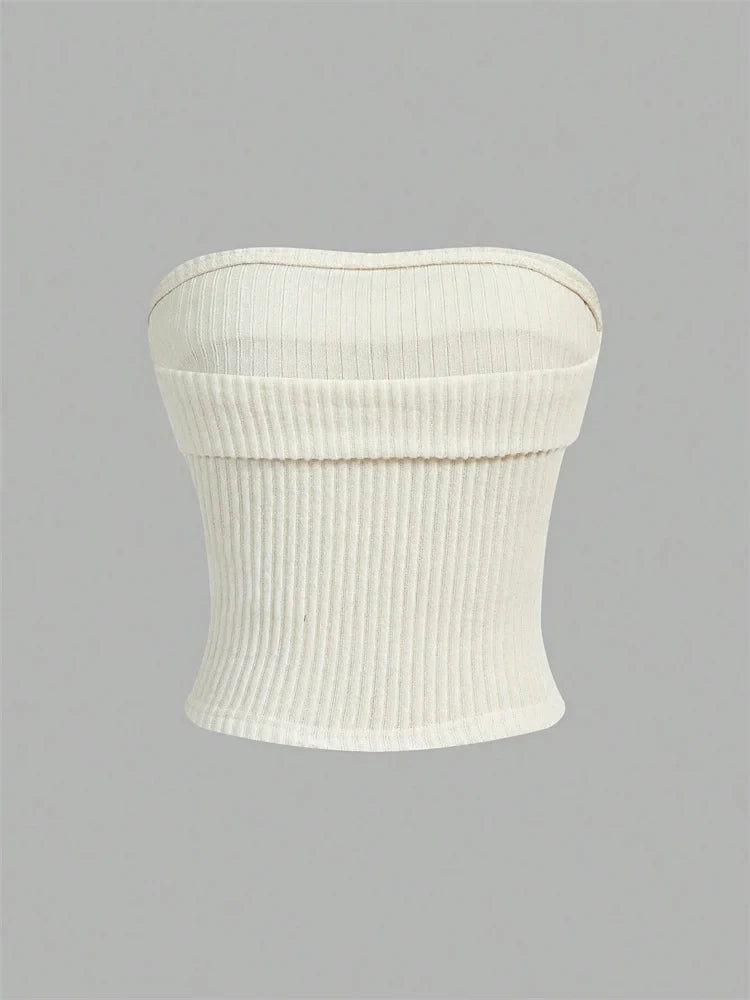 Rib-knit Tube Top