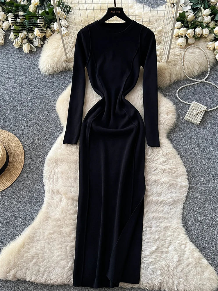 Autumn Simple Knitted Dress