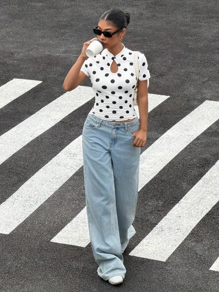 Polka Dot Crop Top
