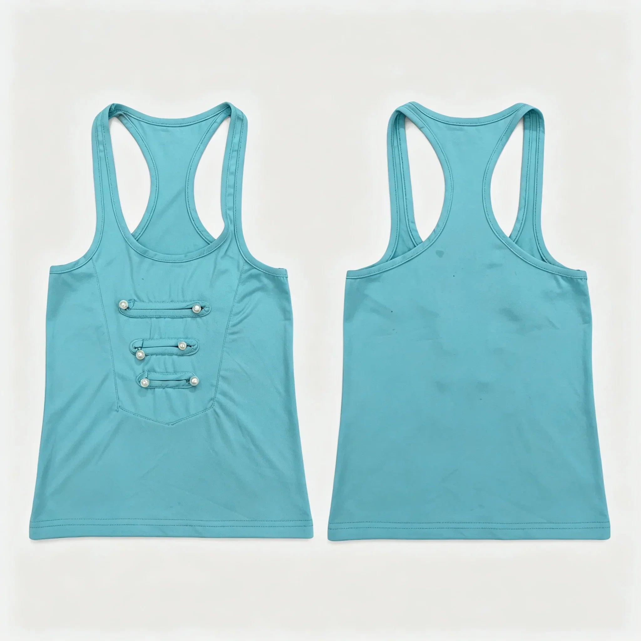 U Neck I-Shaped Back Tank Top