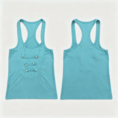 U Neck I-Shaped Back Tank Top
