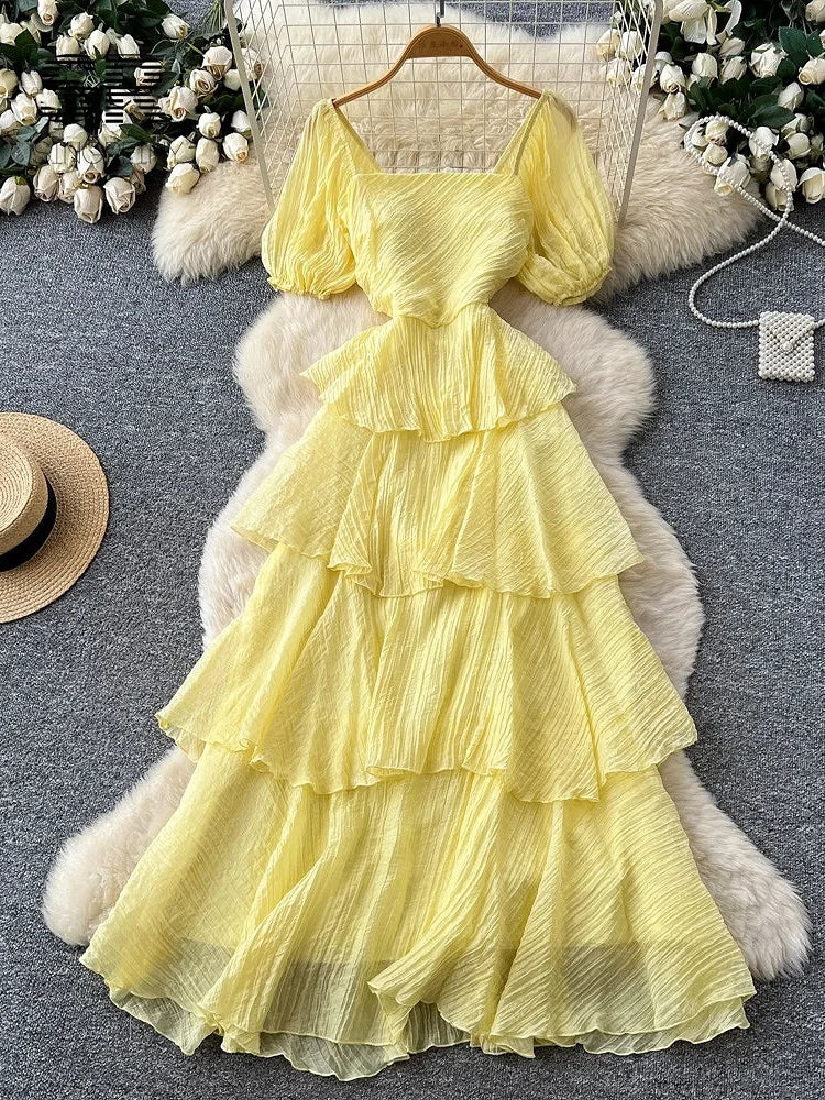 Holiday Flowy Cake Dress