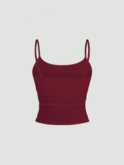 Slim Fit Backless Sleeveless Cami Top