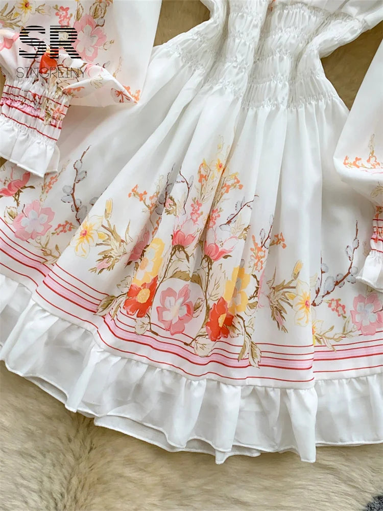 Off Shoulder Floral Mini Dress