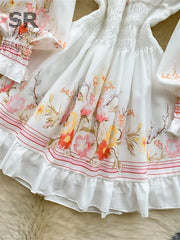 Off Shoulder Floral Mini Dress