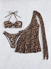 Sexy Brown Leopard Print Bikini