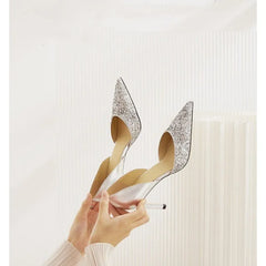 Sequin Pointed Party Dress Hot Sale High Heel