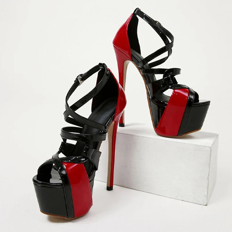 Glamorous Peep Toe Extreme High Heel Wedding Banquet High Heel High Heel