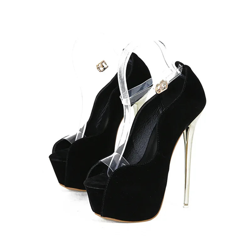 Peep Toe 6cm Platform Super Thin High Heel High Heel