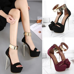 Glamorous Women's 16CM High Heel High Platform Open Toe High Heel