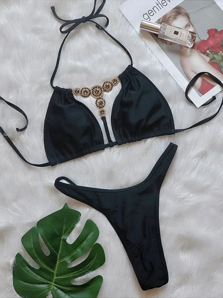 Extreme Mini Micro String Diamond Bikini