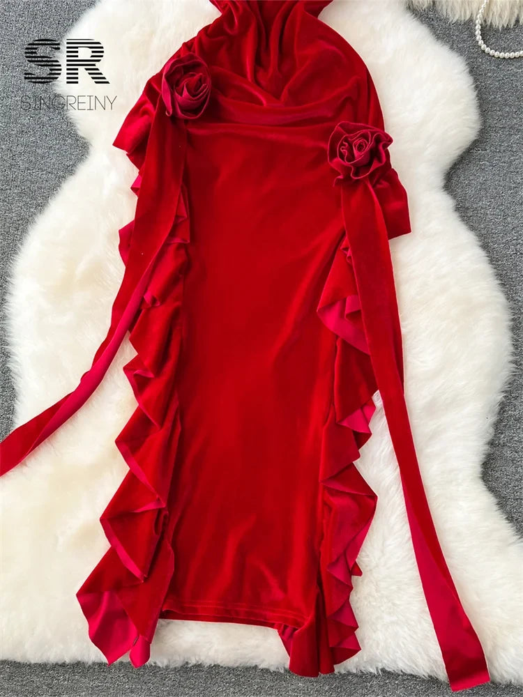 Velvet Party Long Dress