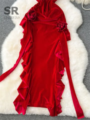 Velvet Party Long Dress
