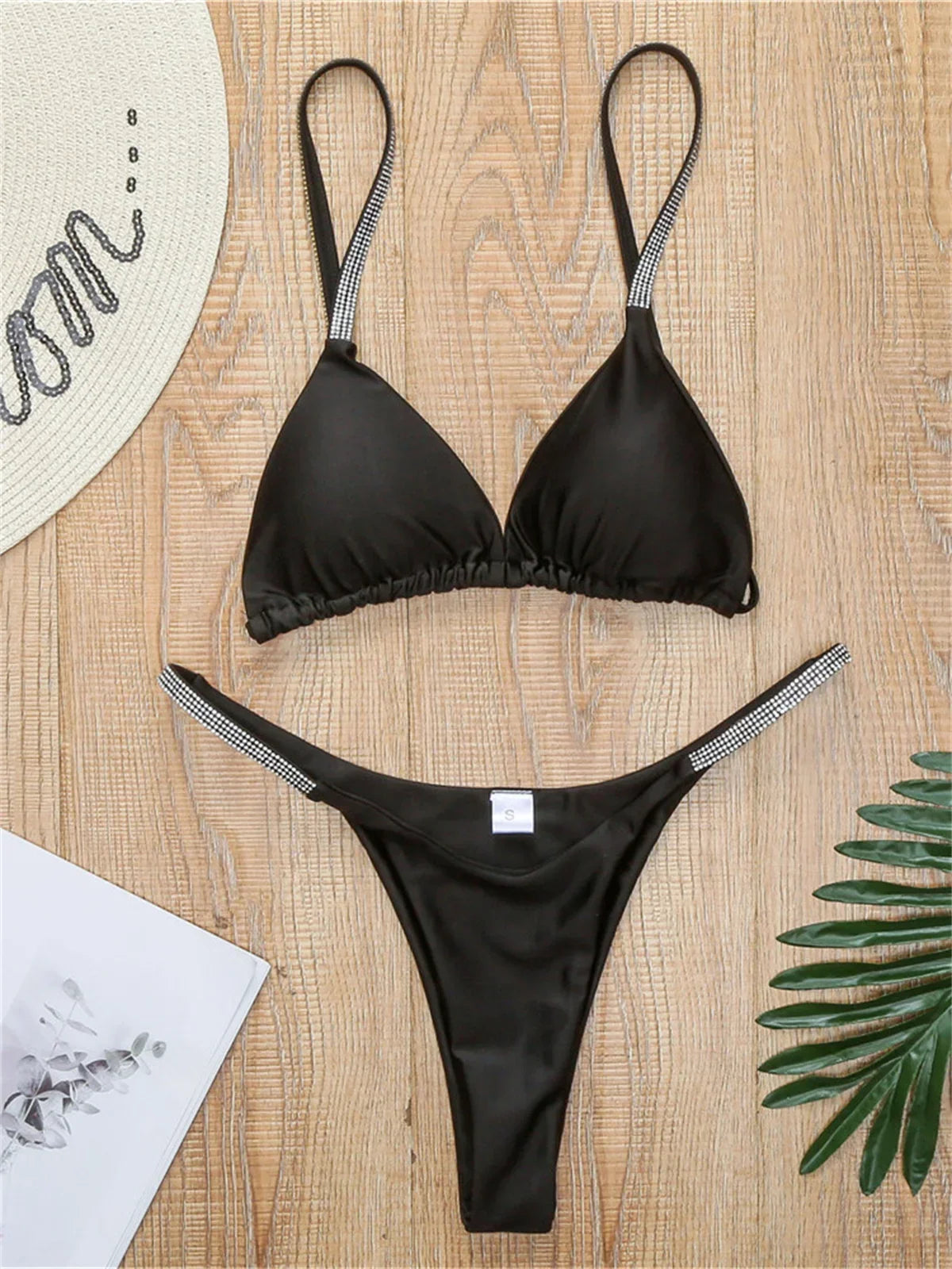 Diamond Swimwear Women Sexy Pink Micro Bikini