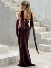 Strapless Backless Sexy Maxi Dress