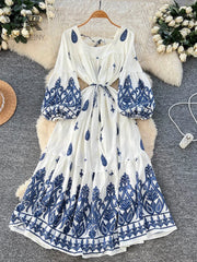 Court Artistic Print Dress