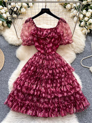 Female Mesh Cake Dress
