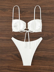 Sexy U Neck Bikini Set