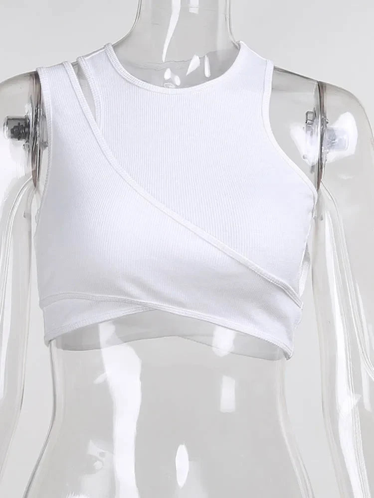 Sexy Streetwear Asymmetrical Tank Top