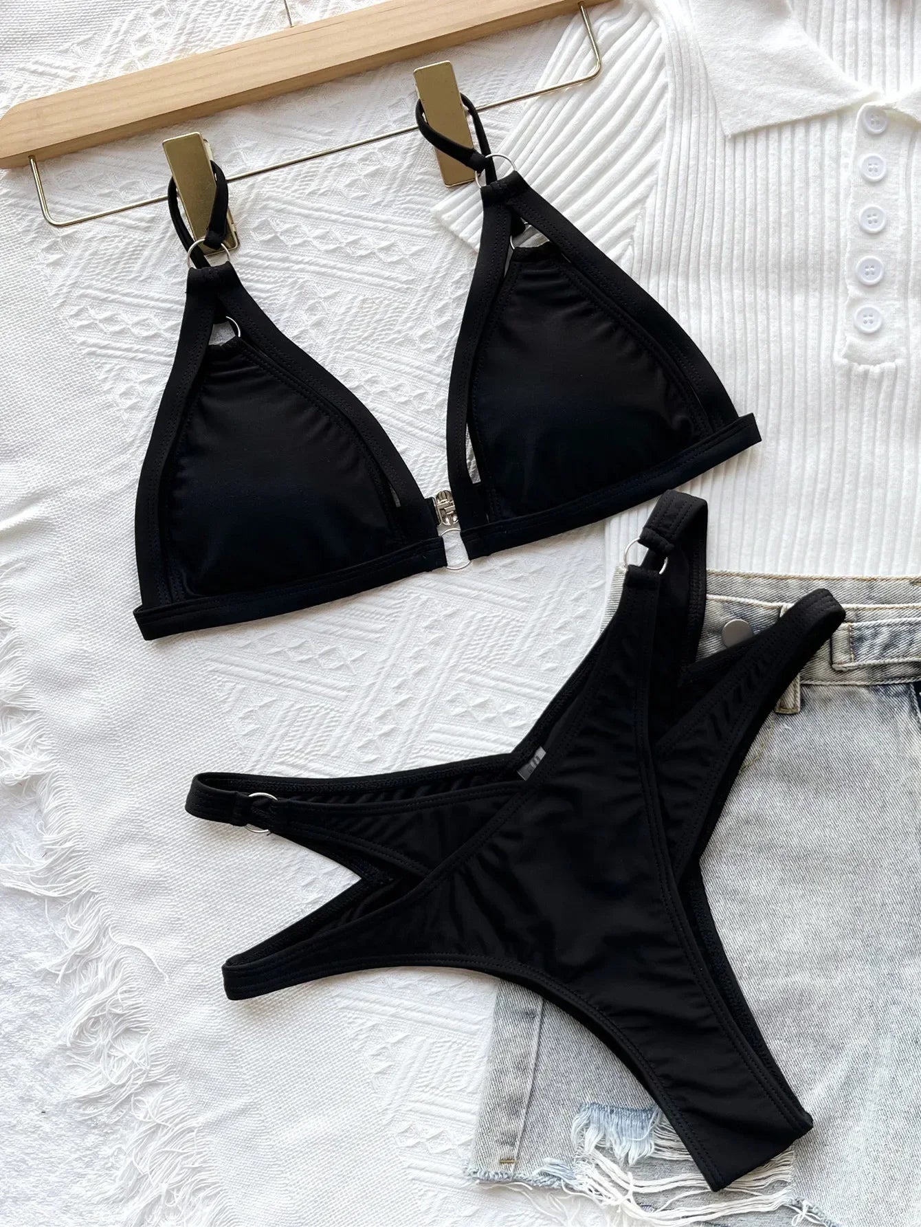 Sexy Cut Out Bikini Set