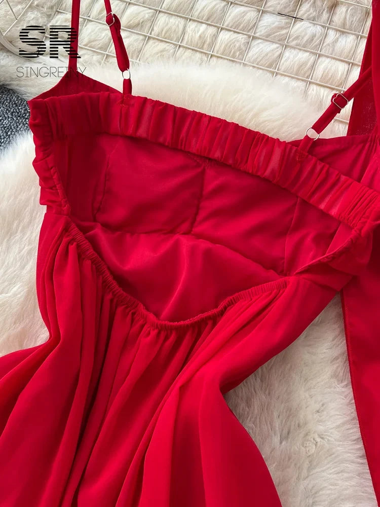 Flowy Chiffon Vacation Dress