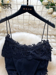 Lace Embroidery Sheer Dress