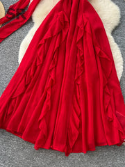 Flowy Chiffon Vacation Dress