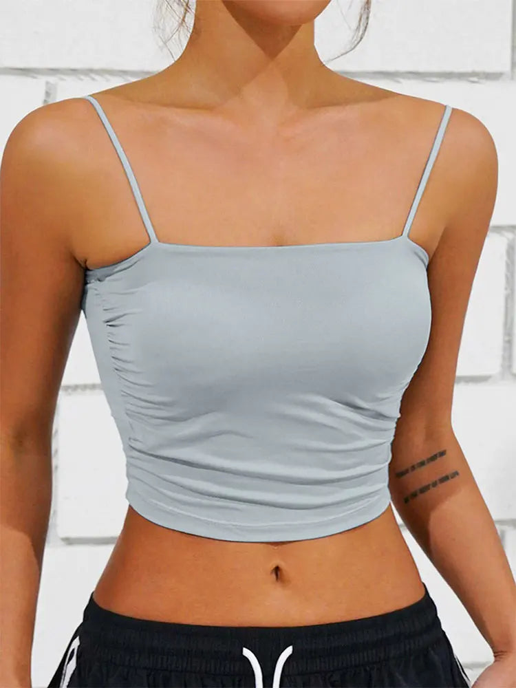 New Streetwear Versatile Casual Slim Crop Top