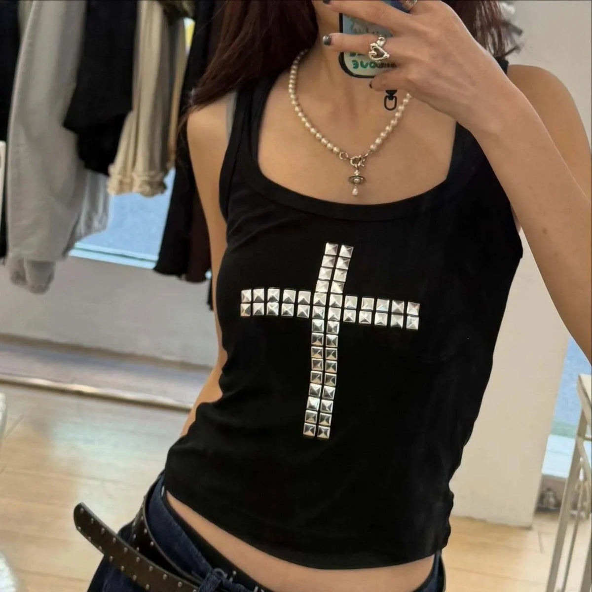 Y2K Punk Sleeveless Tank Top