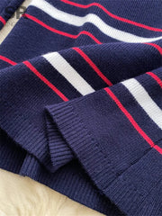 Vintage Stripe Sweater Dress