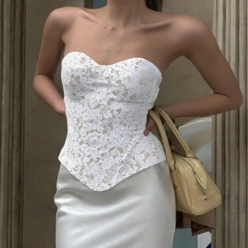 Y2K Bandeau Tube Tops
