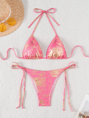 Shiny Triangle Bikini