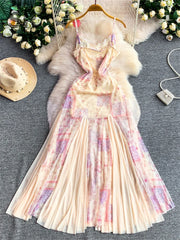 3D Floral Mesh SunDress