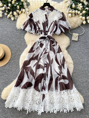 Holiday Print Dress