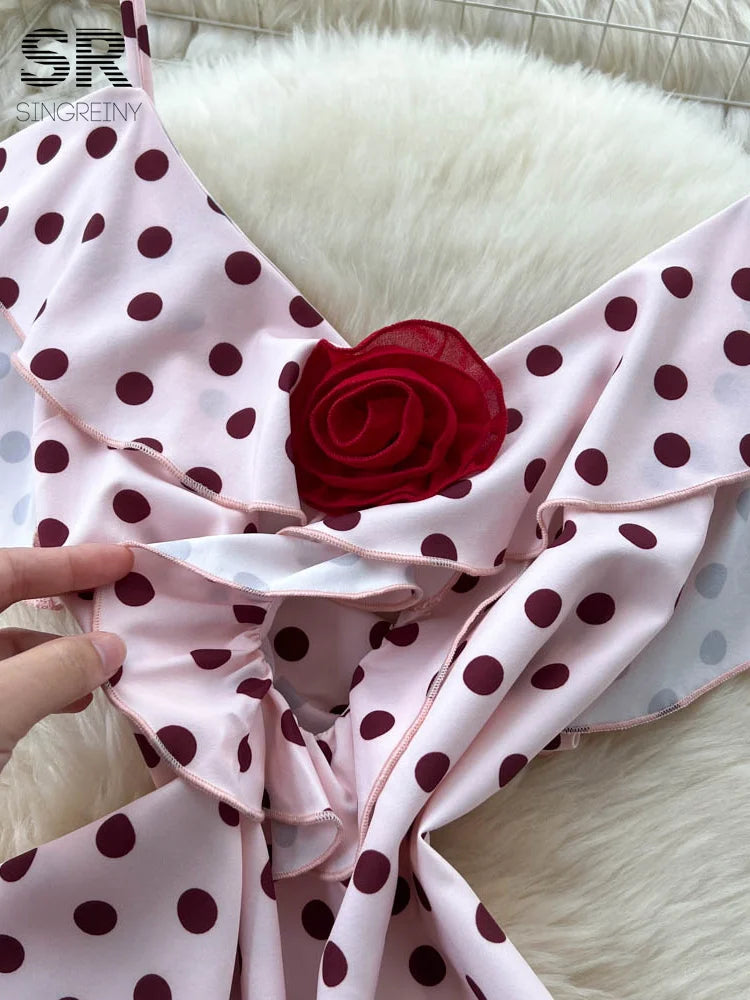Sexy Polka Dot Long Dress