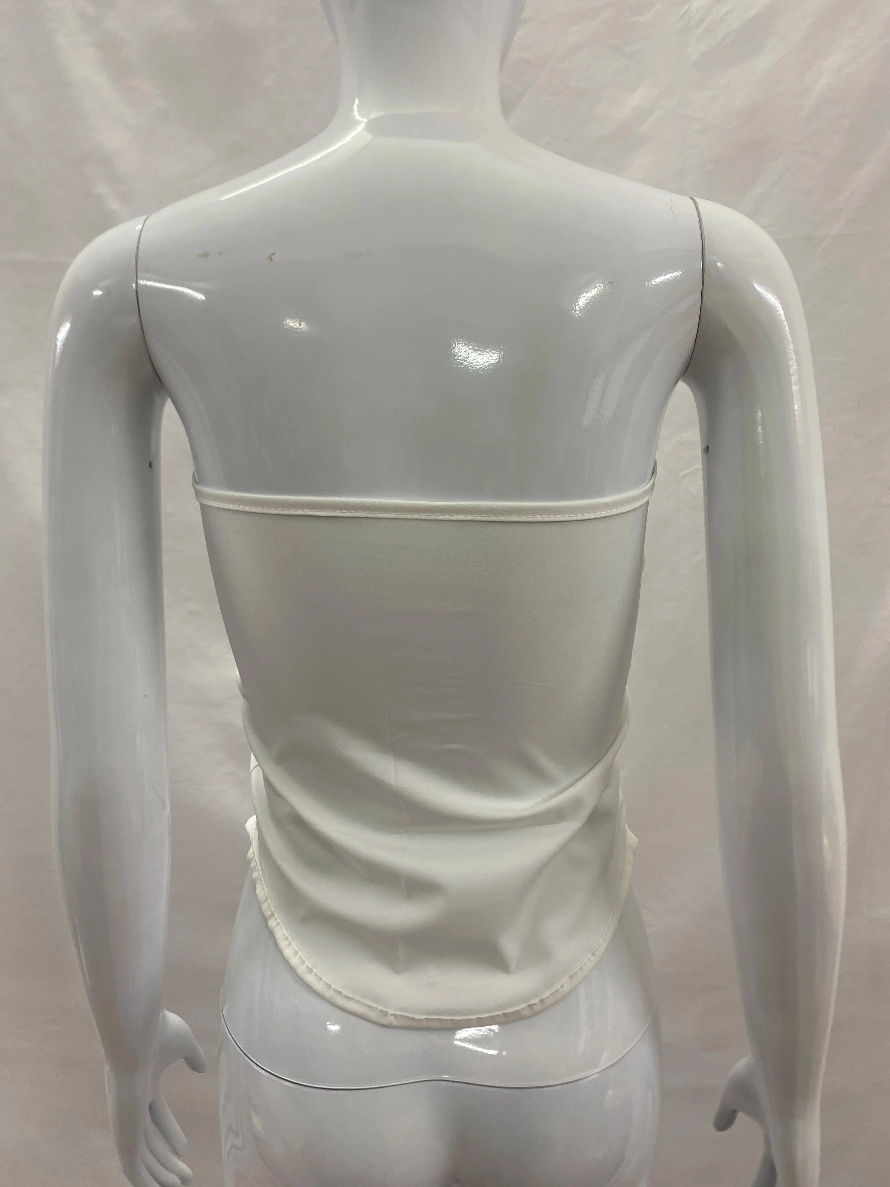 Cropped Strapless Tube Top