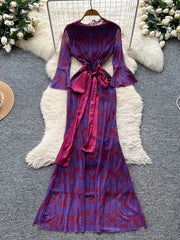 Senior Print Sexy Dress