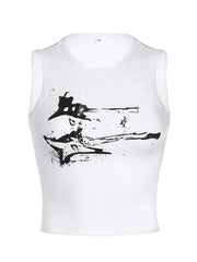 Women's Y2K Casual Ribbed Sleeveless Tank Top